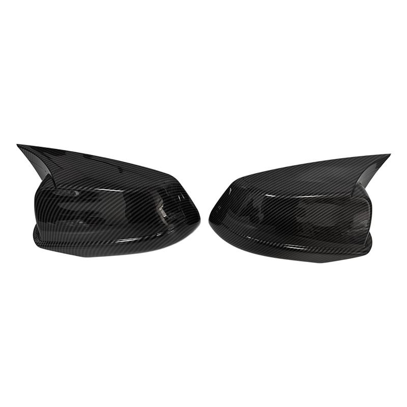 For LHD BMW 5 Series F10 F11 2010-2013 Car Rearview Side Mirror Cover Sticker Wing Cap Exterior Door Case Trim Carbon Fiber