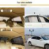 Blackout Car Sunshade Curtains for Privacy and Sun Protection, Up and Down Track Partition