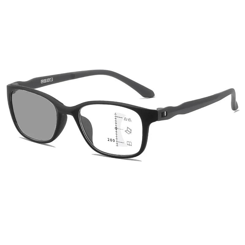 

Ultralight Outdoor Photochromic reading eyeglasses Fashion Progressive Multifocal Farsighted Eyeglasses Finished Eyewear +1.0+1.5 0