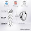 Retro Dragon Claw Hoop Earrings for Men,Anti Allergy Silver Color Stainless Steel Hoop Earring,Punk Jewelry Gift
