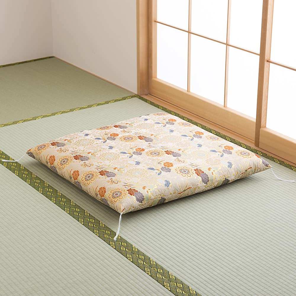 Buddhist Altar Shop Takita Shoten Gozen Zabuton Tensho Houou White Tea Memorial Service Buddhist Altar Buddhist Obon Temple Zabuton Gold Brocade Obon