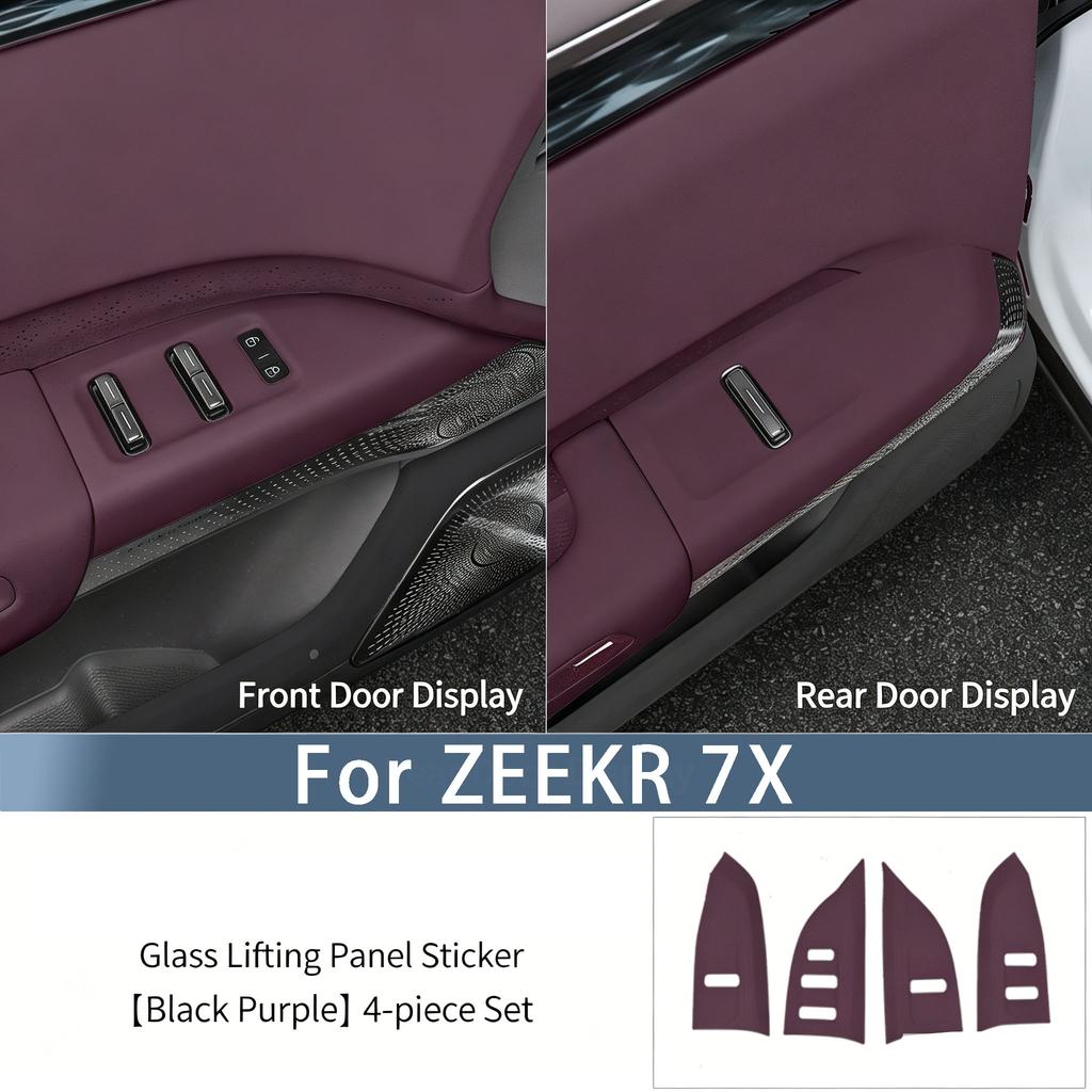 Per NUOVA ZEEKR 7X 2025-2026 Adesivo Protettivo per Interruttore Vetro Finestrino Portiera, Adesivo Pulsante, Interni per Uso Automobilistico