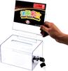 Mioni Wall or Countertop Lock and Pen with 6 Interchangeable Suggestion Donation Comment Box Tags, Box, Box, Mailbox,