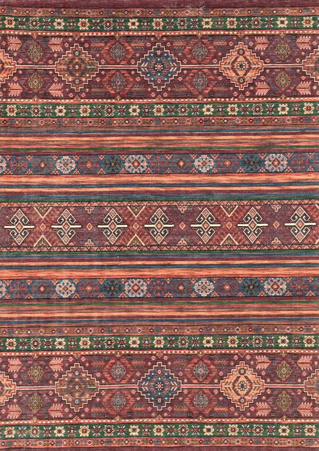 

Turkish Style Red Rugs Classic Style Carpet Non Slip Living Room Rug Popular Modern Rug Ottoman Style Boho Rug Entrance Door Mat 40x60cm