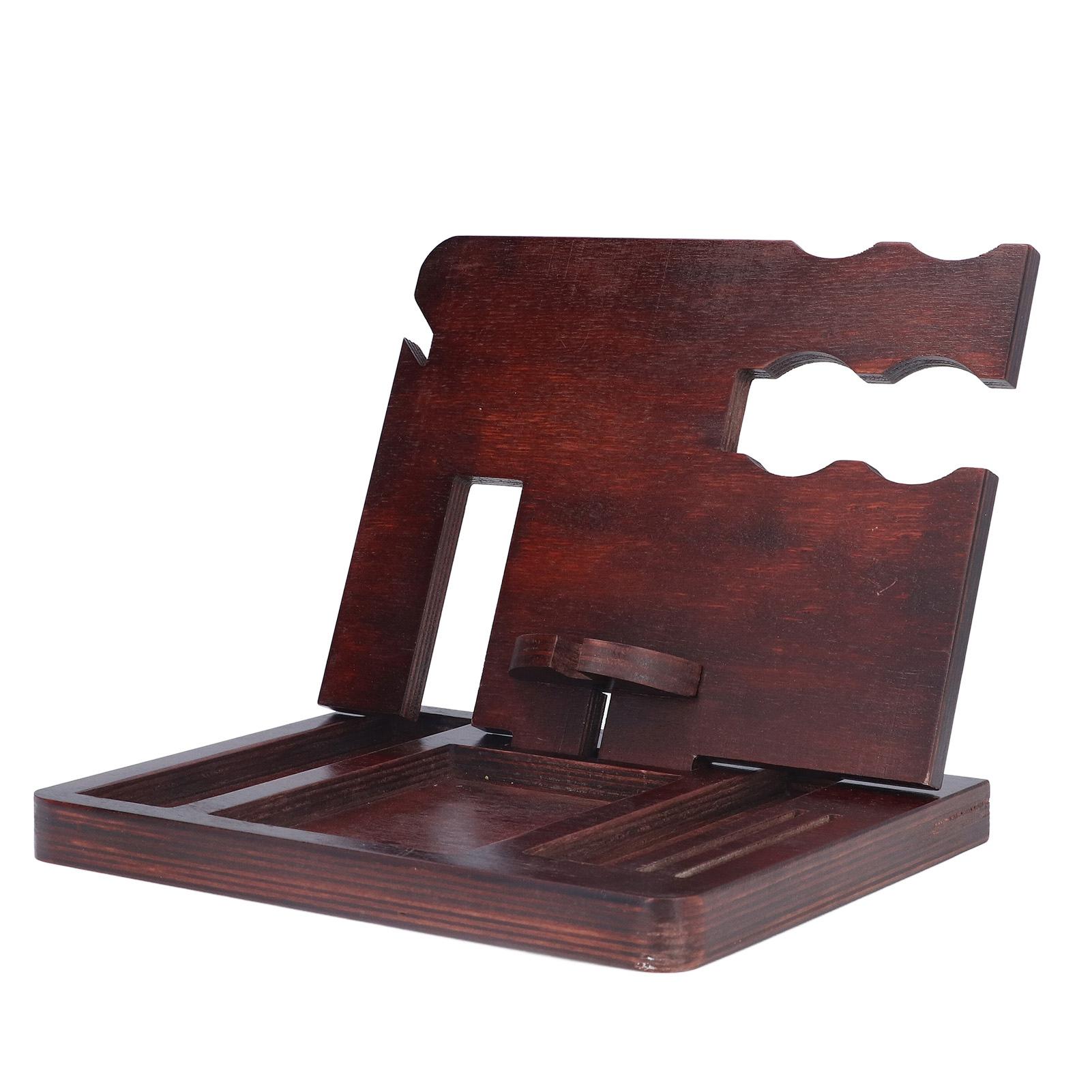 

Desktop Storage Bracket Multifunctional Wooden Mobile Phone Base Watch Glasses Key Desktop Storage Bracket