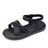New Women's Flat Sandals with Elastic Bands Anti-slip and Soft-soled Beach Shoes