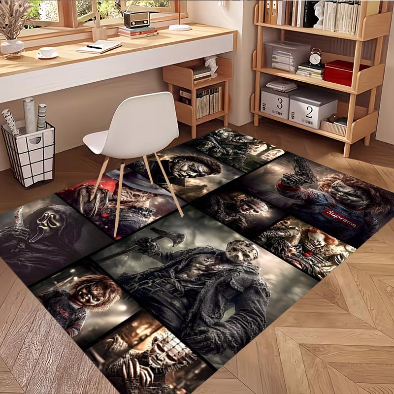 Bride of Chucky Print Rug, Washable Floor Carpet, For Entryway Dorm Laundry Room Office Study, Home Decor Birthday Christmas Gift
