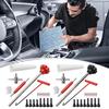 23Pcs Tire Valve Stem Tool Set, Quick Change Valve Installer Kit with TR413/TR414 Valve Stems, 4-Way Valve Core Stem Removal Tool for Cars Motorcycles