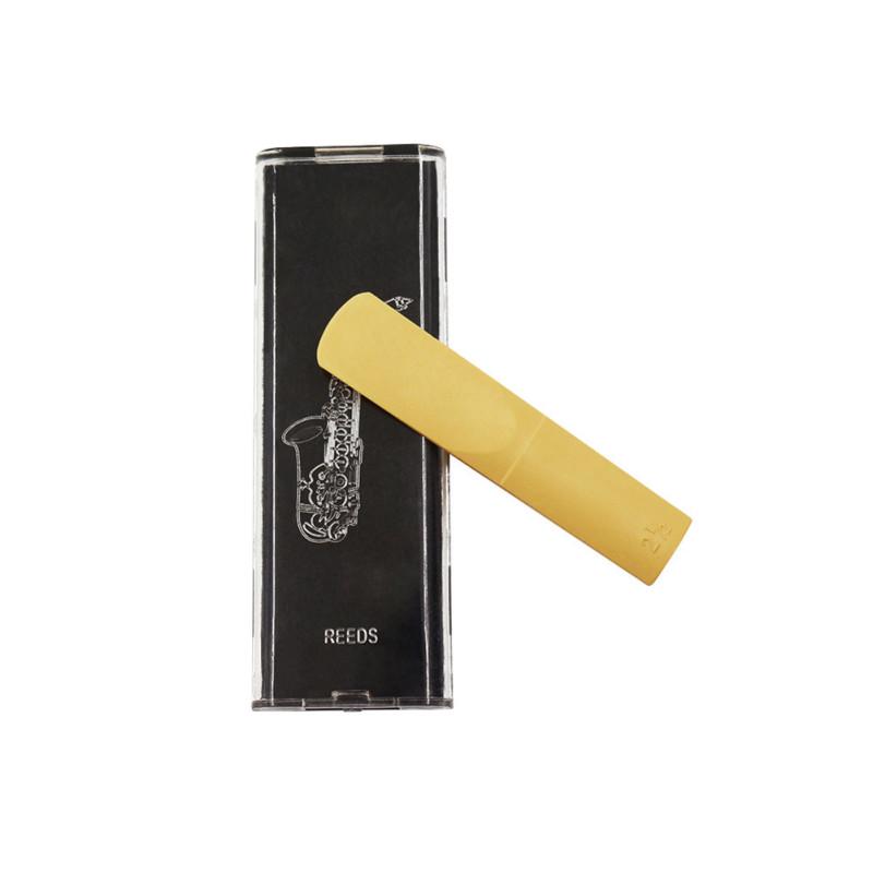 ABS Alto Saxophone Resin Reed +ABS Reed Box Woodwind Instruments for Long-time Exercise Beginners