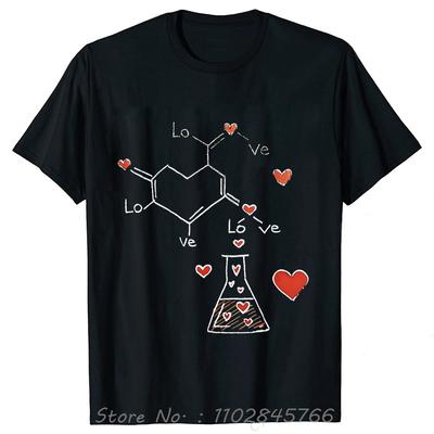 Fashion Oversized Tshirt Love Equation Romantic Mens Clothing Summer Fitness T Shirt Casual Scientist Cotton Tshirt Tops