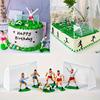 9pcs/set Football Boy Cake Decoration Soccer Field Players Doll