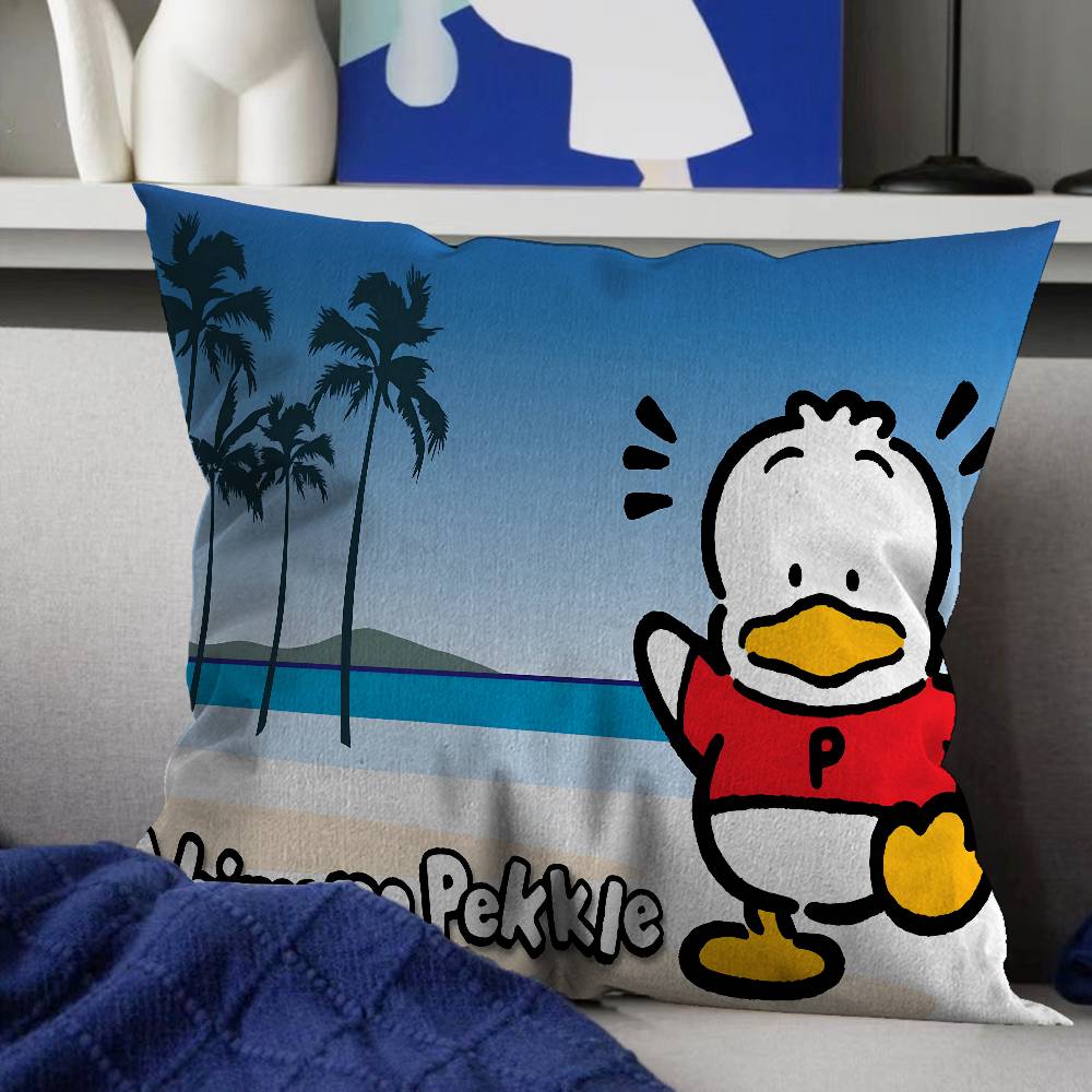 A-ahiruno P-pekkle Cartoon Stitch Lucky Dragon Pillow Cover Sofa Cushion Cover Home Room Decoration Children Gift