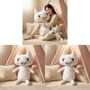 Inoue Toro Stuffed Cat Cushion With Short Plush Material For Bed And Sofa Use