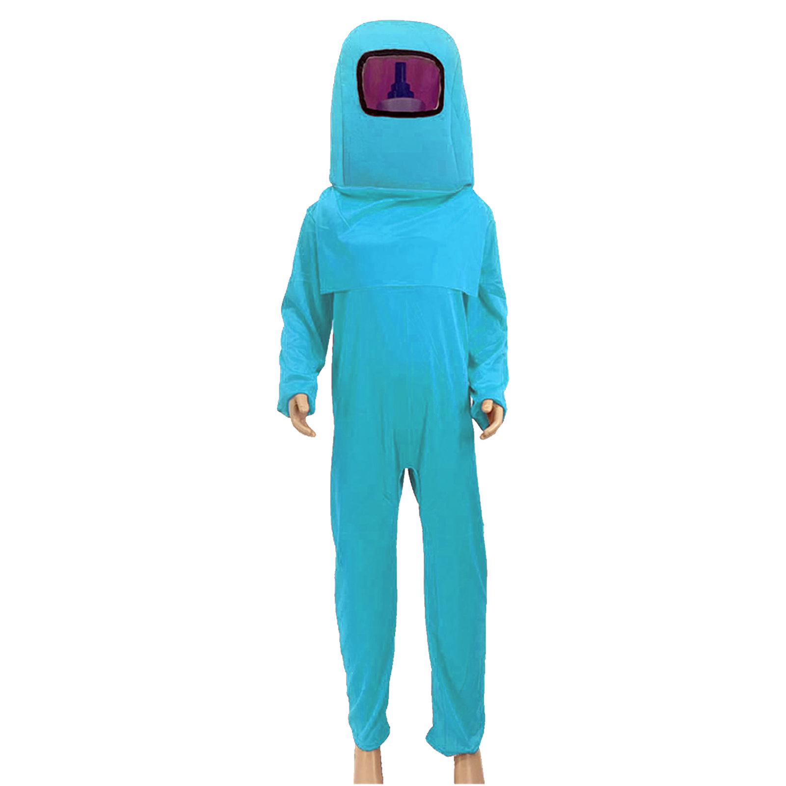 Kinder-Werwolf Among Us Halloween-Kostüm mit Eltern-Kind-Weltraumthema. XL (11-12 years) himmelblaue