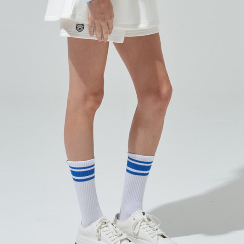 BLUDOT Blue 3-Stripe Knee Socks_WH