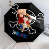 1 PC Automatic Folding Umbrella - One Piece Monkey D Luffy Pattern Portable Foldable Design With 8 Ribs Christmas Birthday Gifts
