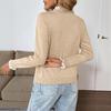 2025 Sweet Retro Women's Lace Patchwork Gray Sweater for Autumn/Winter