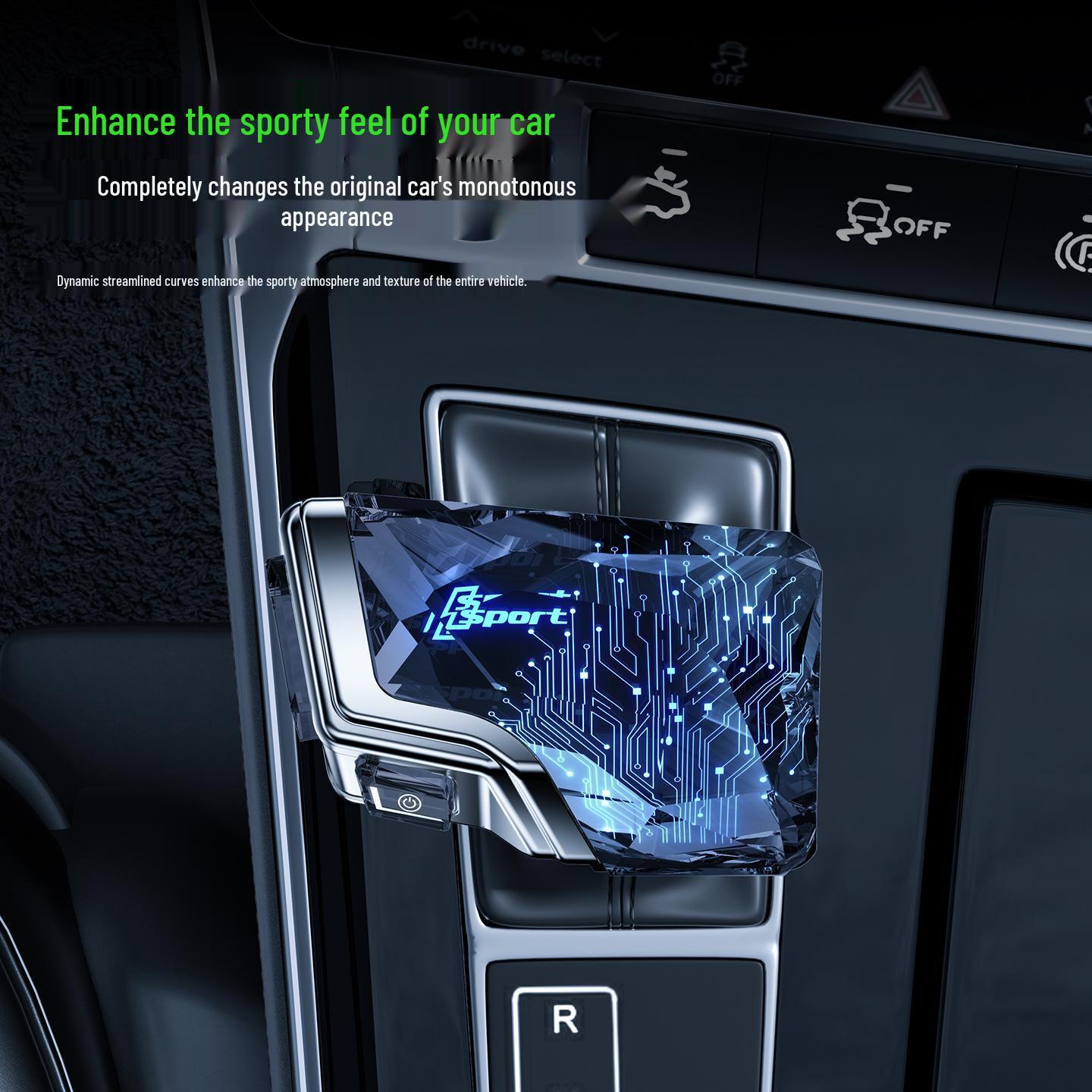 Crystal Diamond-Cut Yacht-Style Gear Shift for Zeekr 001 & 009. Zeekr 001