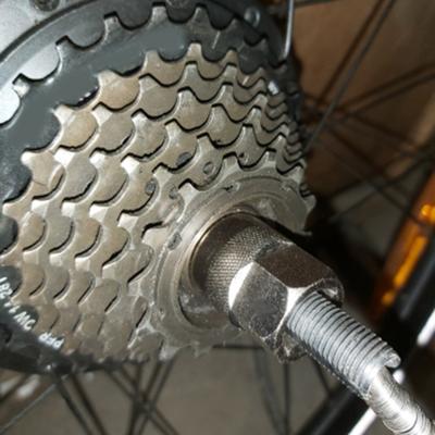BT013A/BT013B duro compacto Color plata volante manga portátil bicicleta Lockring piezas