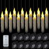 Remote Control LED Christmas Candle Light with Hook for Festive Decor