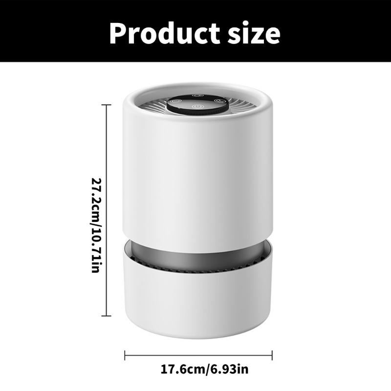 Air Purifiers for Bedroom Home Desk Small Air Purifiers Quiet Small Air Filter Cleaner with USB Cable for Bedroom Deskto