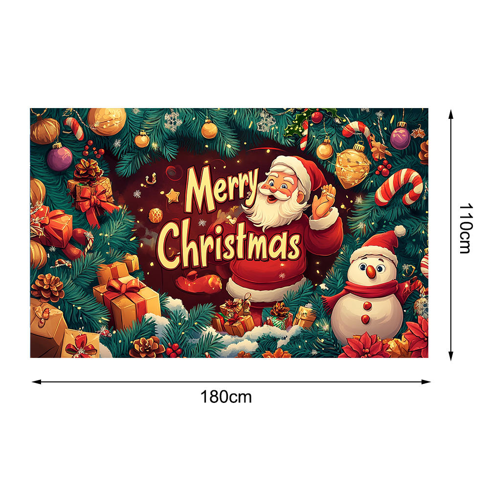 Merry Christmas Banne Christmas Decoraton Merry Christmas Santa Claus Banner Home Decoraton Background Xmas Party New Year Decor