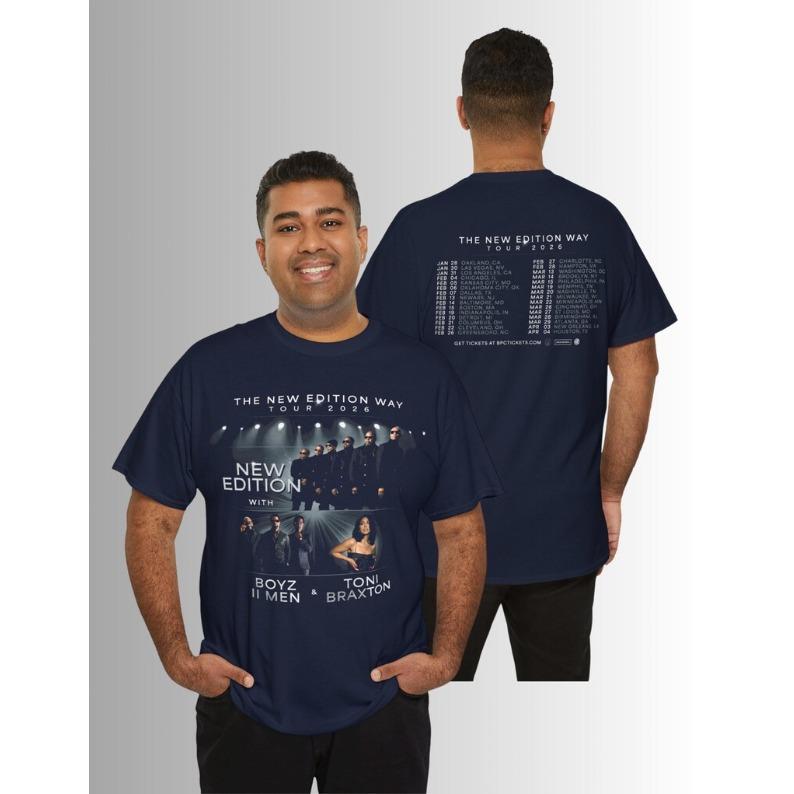 2026 Summer Fashion Trendy Tee Unisex T Shirt New Edition - Apparel Outfit Concert the New Edition 2026 - Merch Apparel New Edition Hip Hop Streetwear