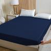 Soft Fitted Sheet Waterproof Mattress Protector, Breathable Mattress Pad Cover, White Sheet Bed Sheets with Elastic