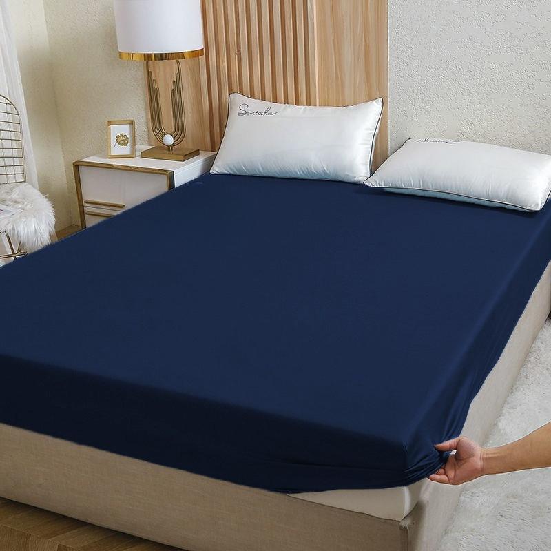 Soft Fitted Sheet Waterproof Mattress Protector, Breathable Mattress Pad Cover, White Sheet Bed Sheets with Elastic