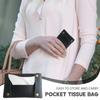 Kapesní držák na kapesníky Měkký držák na kapesníky Opakovaně použitelný cestovní sáček na kapesníky Papírové pouzdro z PU kůže Hygienické sáčky do koupelny Malý