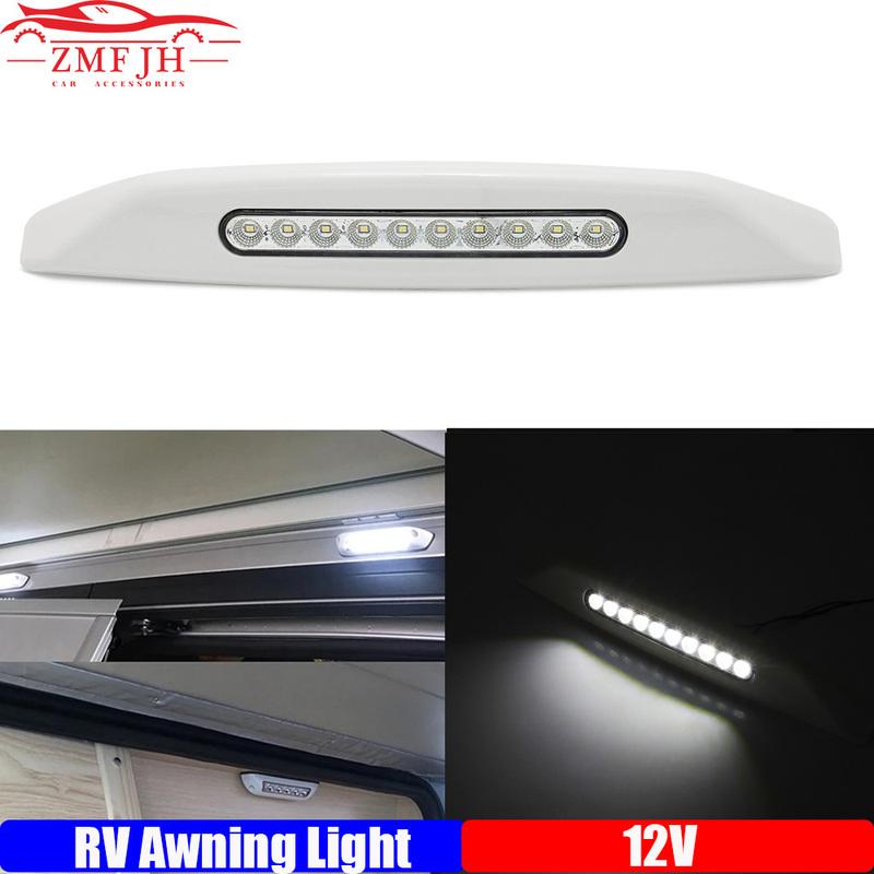 10 LED Awning Spot Light Outdoor Camping Light for RV Caravan Interior Wall Lamps Bar 12V RV Yacht Indoor Ceiling Light