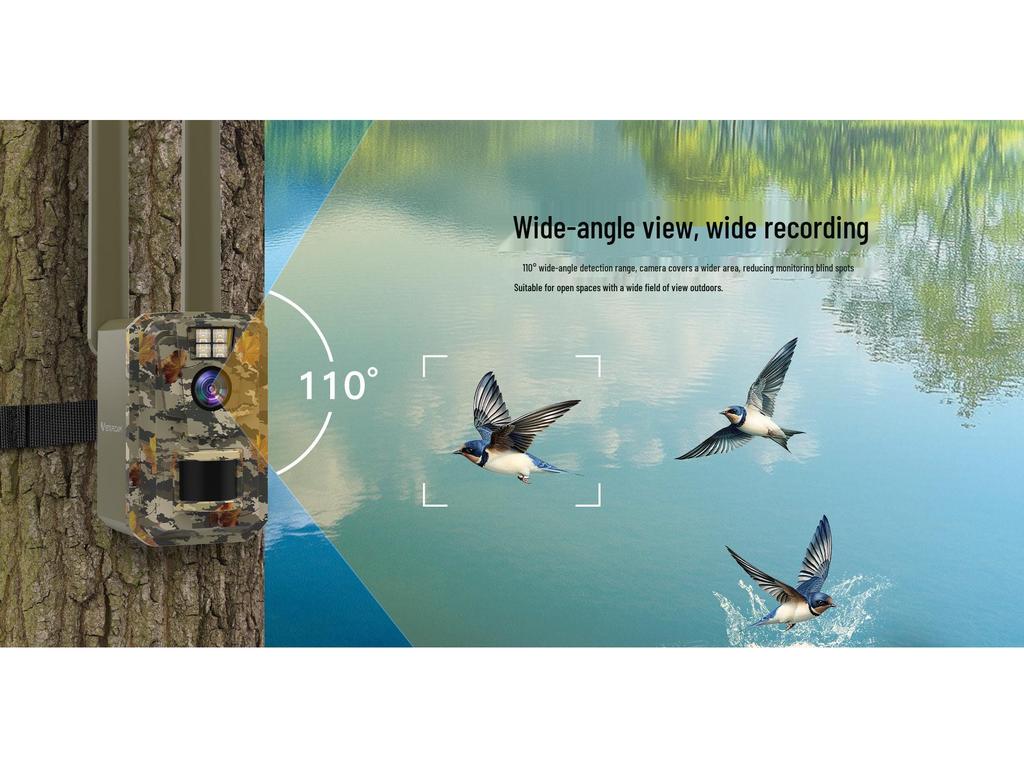 4G Solar-Powered Hunting Camera with HD Infrared Night Vision