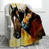 Cartoon animal and flower patterns digital-printed polyester velvet flannel cover blanket Fleece sofa cover blankets for beds