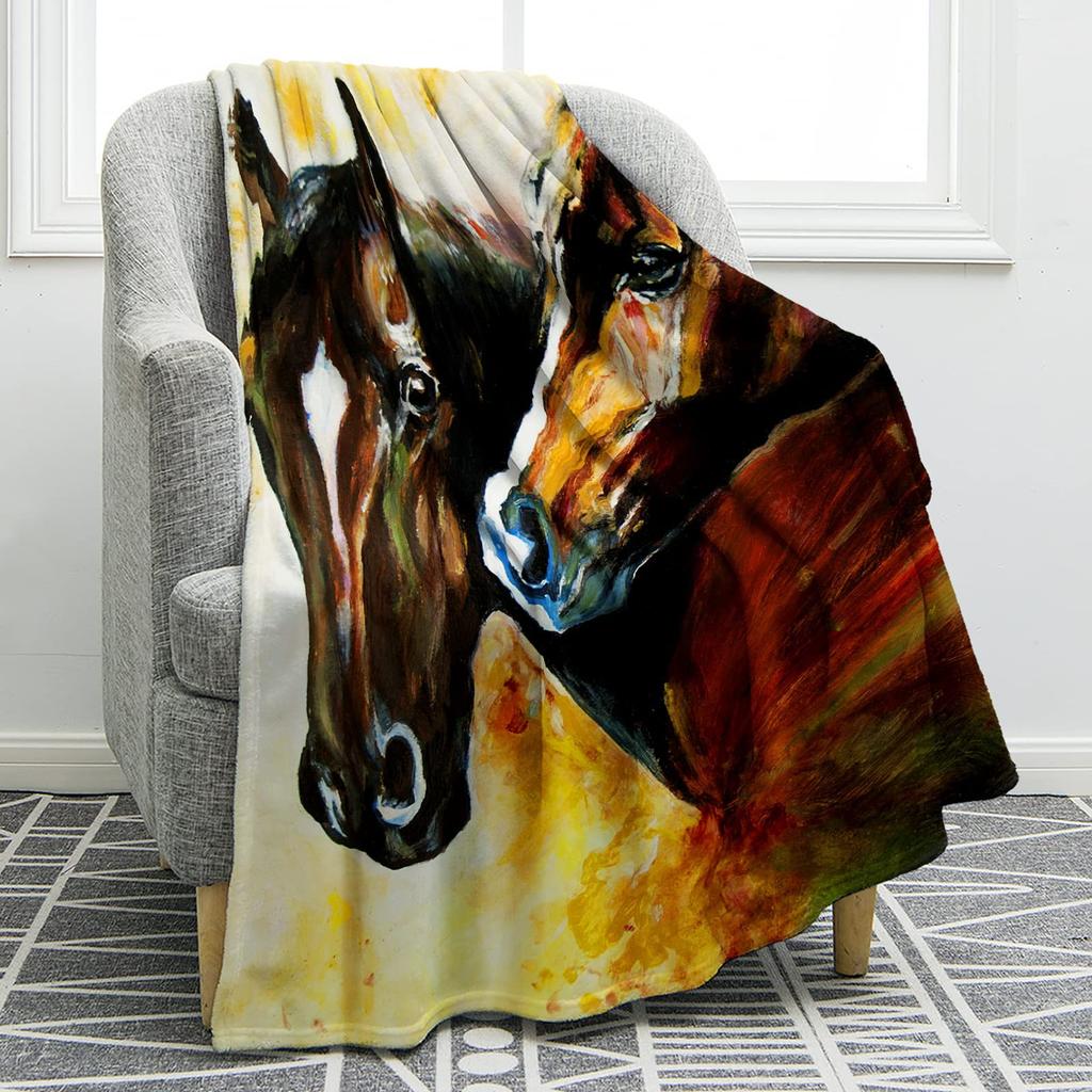 Cartoon animal and flower patterns digital-printed polyester velvet flannel cover blanket Fleece sofa cover blankets for beds