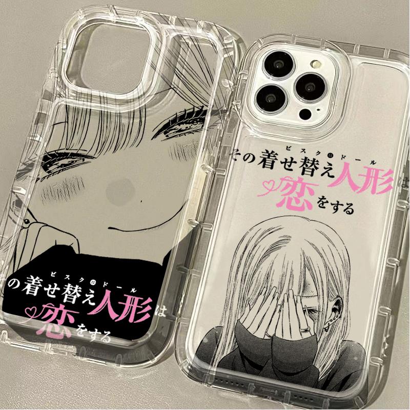 Cute Animal Female Lead Kitagawa Marin Case For iPhone 16 15 14 13 12 11 Pro Max Plus 7 8 Plus XR X XS SE 2020 Silicone Etui