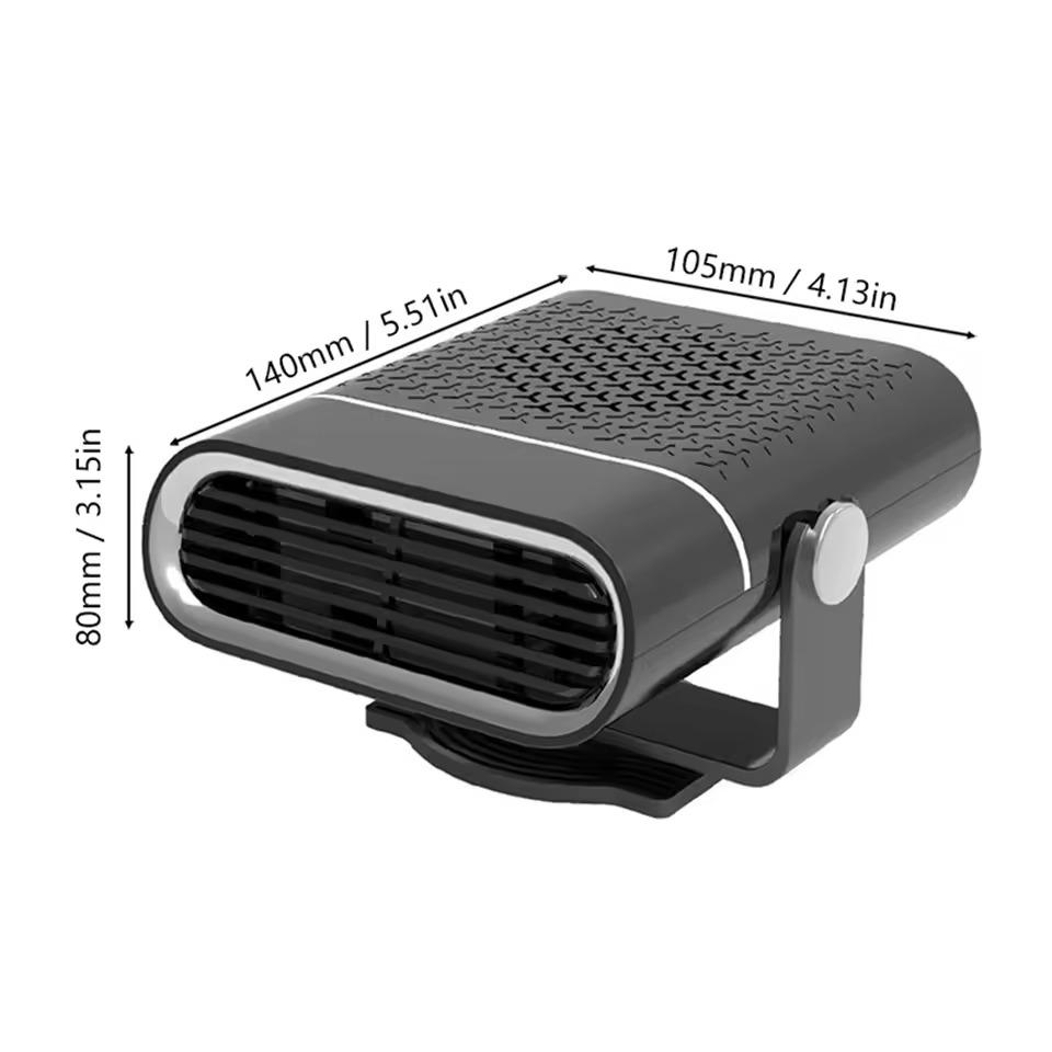 Tragbarer Autoheizlüfter 12V/24V 150W/260W Autoheizung Elektrische Kühlung Heizung Auto Windschutzscheibenentfroster Entnebler Entfroster
