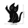 1PCS Black Cat 3D Emblem Car Sticker Metal Badges Sticker for Universal Car Vehicle, Truck, Motorcycle, RV, Scooter, Window