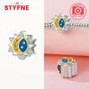 Copper Metal Star Moon Sun Series Charm Bead Components Luminous Bead Component Designed For Authentic Original Bracelet High Quality Fine Jewelry