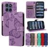 Portefeuille à rabat Papillon Magnétique Cuir Étui Pour Motorola Moto Edge 60 50 40 30 20 Pro Fusion Ultra Neo Téléphone Livre Housse