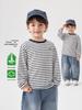 Right European Boys' Striped T-shirt – 2026 Spring/Autumn Baby Toddler Top