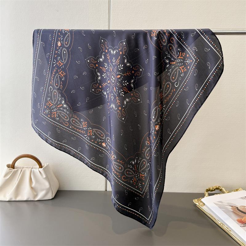 Luxury Brand 2026 Paisley Print Shawl Square Scarf for Women Wraps Neckerchief Female Hair Bands Ribbon Headband Bandana