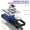 For iPhone 17 Case Kickstand Slide Lens Lid PC+TPU Phone Cover with Card Slot