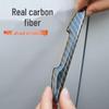 Car Door Edge & Rearview Mirror Carbon Fiber Anti-collision Strip Protector.