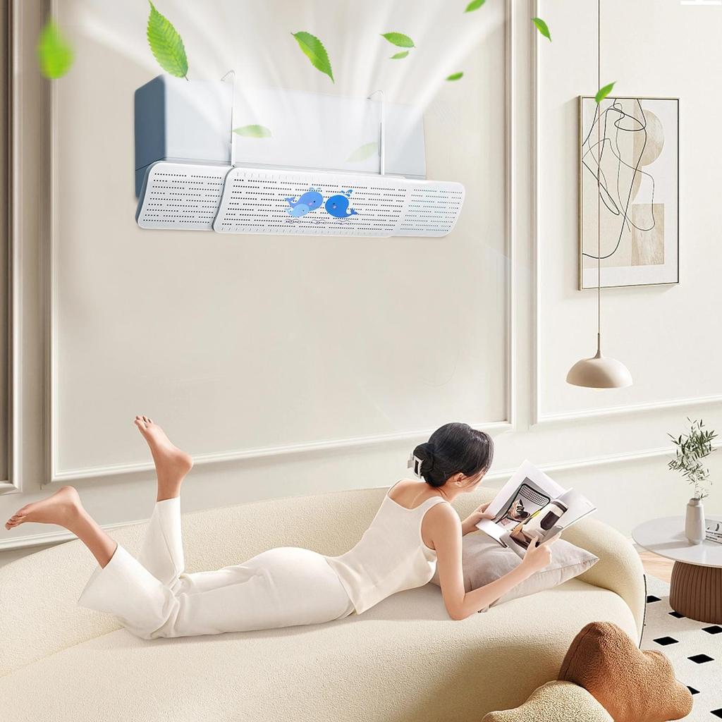 Air Conditioner Deflector Portable Air Conditioner Wind Deflector 180-Degree Rotatable Shield Blocker Replacement For