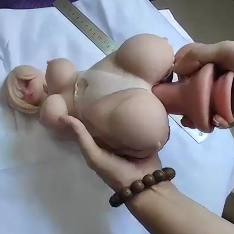 Pánská mini sexuální panenka super měkká silikonová anime panenka s velkými prsy, vaginální sex, masturbační kalíšek, erotická sexuální hračka pro dospělé