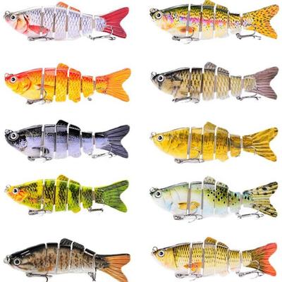 Simulated Multi-section Fish 10cm-6-6 Sections Luya Bait, Hard Bait, Fake Bait