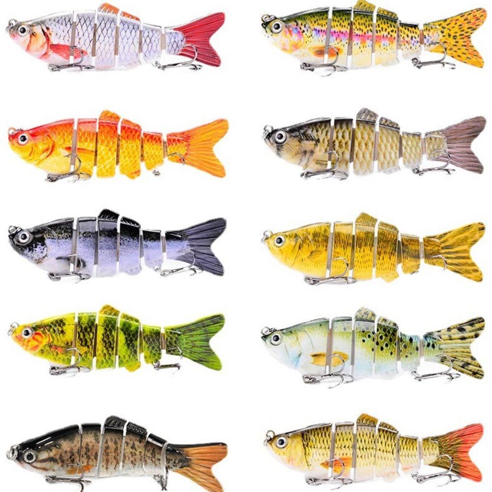 Simulated Multi-section Fish 10cm-6-6 Sections Luya Bait, Hard Bait, Fake Bait