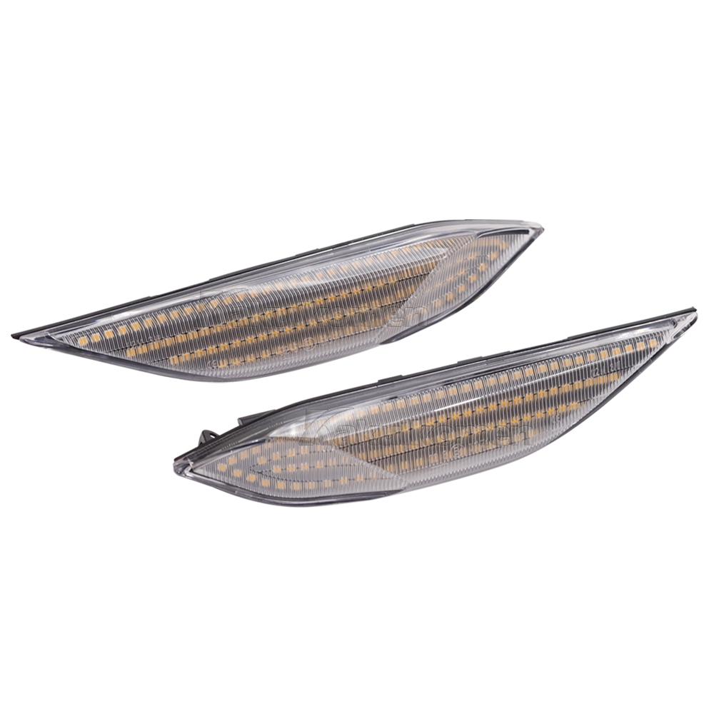 2 Adet Dinamik LED Yan İşaret Flaşörleri Sinyal Gösterge Lambaları Porsche Cayenne 958 92A 2010-2014 İçin OEM#95863107100