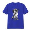 Racoon Cowboy Funny Meme T Shirt Unique Design for Western Fashion Lovers Vintage Washed Streetwear Fashion Stretched Homme