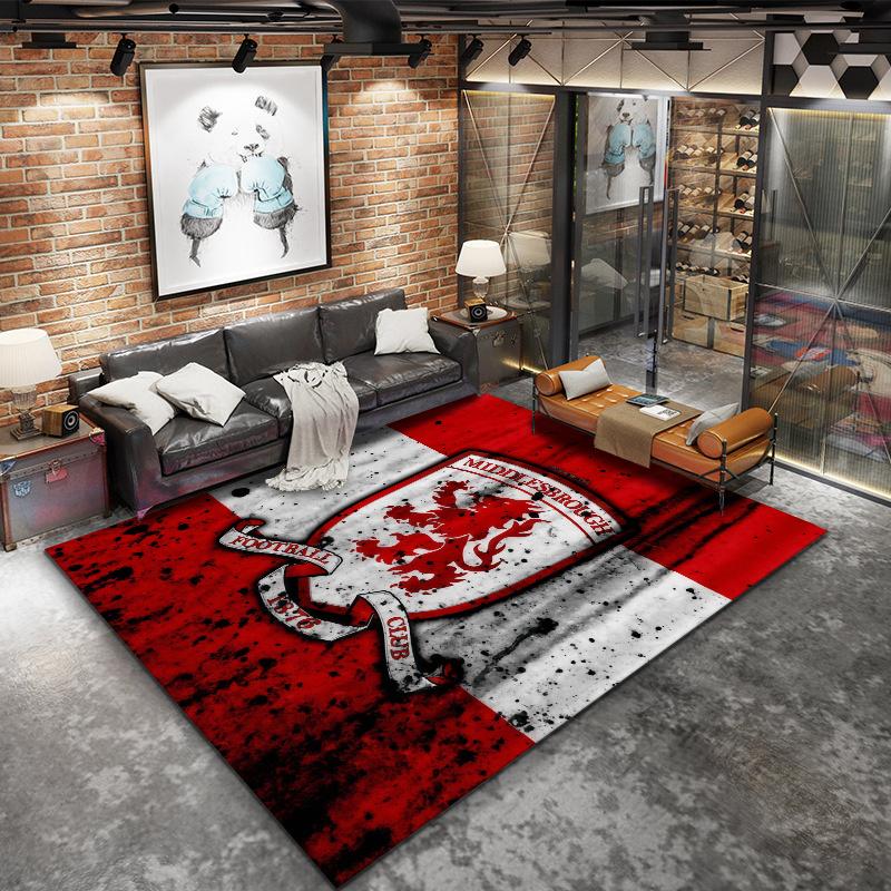 Middlesbrough Carpet Rug for Living Room Bedroom Home Sofa Decoration,Kids play Nonslip Floor Mat